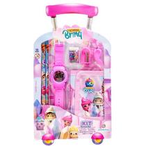 Kit Escolar Maleta com 06 Peças Polibrinq SCB15 Docinhos Kit Escolar Maleta com 06 Peças Polibrinq SCB15 Docinhos