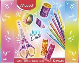 Kit escolar Maped mini cute com 12 unidades