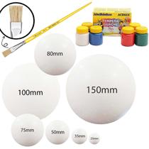 Kit Escolar Maquete Sistema Solar 10 Bolinha + Tinta+ Pincel Kit Escolar Maquete Sistema Solar 10 Bolinha + Tinta+ Pincel