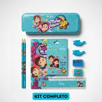 Kit Escolar Maria Clara e JP com Estojo Acessórios Completo Volta Aulas Infantil Crianças Lápis Borracha Apontador Regua Caderno Folhas Papel Kit Escolar Maria Clara e JP com Estojo Acessórios Completo Volta Aulas Infantil Crianças Lápis Borracha Apontador Regua Caderno Folhas Papel