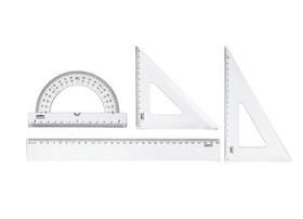 Kit escolar Maxcril régua primeiro grau new line