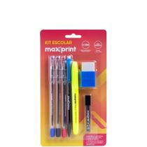 Kit Escolar Maxprint com 7 ITENS Blister