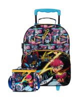 Kit Escolar Mazica Anime Mochila Rodas + Lancheira