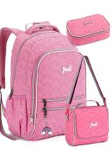 Kit Escolar Meninas Arco RS Mochila de Costas + Lancheira