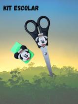 Kit escolar Mickey tesoura e borracha presente lembrancinha papelaria escola material escolar
