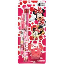 Kit Escolar Minnie 1CAN+2LAP+1BORR+1APONT