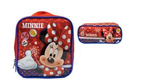 Kit Escolar Minnie Lancheira Térmica + Estojo Original Disne