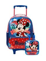Kit Escolar Minnie Mochila Rodas G + Lancheira Térmica