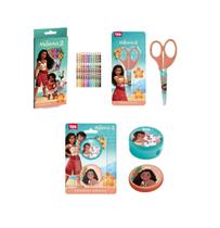 Kit Escolar Moana 06 pcs Lápis Apontador Borracha