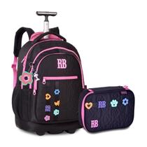Kit Escolar Mochila Carrinho Com Estojo Box Rebecca Bonbon Kit Escolar Mochila Carrinho Com Estojo Box Rebecca Bonbon