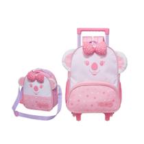 Kit Escolar Mochila Carrinho e Lancheira Transversal Little - Lilica Ripilica