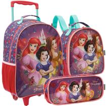 Kit Escolar Mochila Com Lancheira E Estojo Princesas Disney Kit Escolar Mochila Com Lancheira E Estojo Princesas Disney