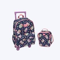 Kit Escolar Mochila Com Rodinhas E Lancheira Térmica Unicórnio Encantado Puket 050403982 Azul Marinho Kit Escolar Mochila Com Rodinhas E Lancheira Térmica Unicórnio Encantado Puket 050403982 Azul Marinho