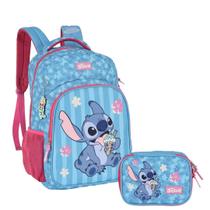 Kit Escolar Mochila Costas Estojo Box Stitch Disney Luxcel Kit Escolar Mochila Costas Estojo Box Stitch Disney Luxcel