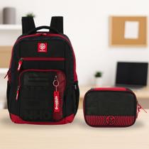 Kit Escolar Mochila Costas + Estojo Triplo Enaldinho-Juvenil -