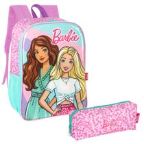 Kit Escolar Mochila De Costa E Estojo Barbie Be Unique