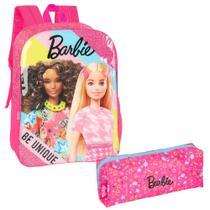 Kit Escolar Mochila De Costa E Estojo Barbie Be Unique Kit Escolar Mochila De Costa E Estojo Barbie Be Unique