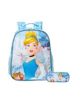 Kit Escolar Mochila De Costas + Estojo Cinderela Kit Escolar Mochila De Costas + Estojo Cinderela