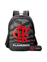 Kit Escolar Mochila De Costas + Estojo Triplo Flamengo