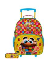Kit Escolar Mochila De Rodas + Estojo José Comilão Kit Escolar Mochila De Rodas + Estojo José Comilão