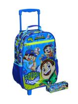 Kit Escolar Mochila de Rodas + Estojo T Família Arqueira Kit Escolar Mochila de Rodas + Estojo T Família Arqueira