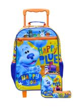 Kit Escolar Mochila De Rodas + Lancheira + Estojo Dog Blue Kit Escolar Mochila De Rodas + Lancheira + Estojo Dog Blue