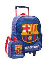 Kit Escolar Mochila de Rodas + Lancheira Térmica Time de Futebol