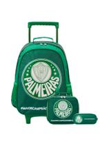Kit Escolar Mochila De Rodinha+ Lancheira+ Estojo Palmeiras