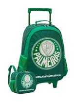 Kit Escolar Mochila De Rodinha+Lancheira Palmeiras