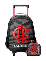Kit Escolar Mochila De Rodinha+Lancheira Térmica Flamengo