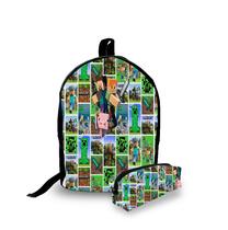 Kit Escolar Mochila E Estojo Infantil Minecraft