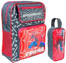 kit escolar mochila e estojo patrulha canina batman homem aranha hulk