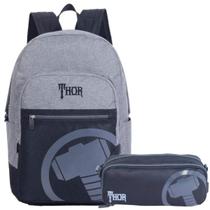 Kit Escolar Mochila e Estojo Vingadores Thor Xeryus