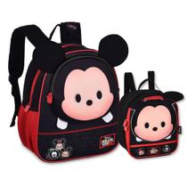 Kit Escolar Mochila e Lancheira Mickey Bolsa Infantil Tsum Tsum