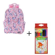 Kit Escolar Mochila e Lápis de Colorir Win paper 12 Cores Kit Escolar Mochila e Lápis de Colorir Win paper 12 Cores