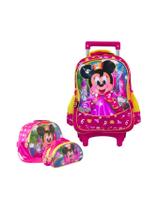 Kit Escolar Mochila+Estojo+Lancheira Minnie Princess Mc4131