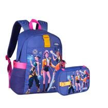 Kit Escolar Mochila Guerreiras do K-Pop + Estojo Reforçada Menina - Clio Kit Escolar Mochila Guerreiras do K-Pop + Estojo Reforçada Menina - Clio