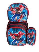 Kit Escolar Mochila Homem Aranha Infantil Estojo Lancheira