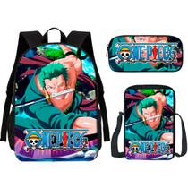 Kit Escolar Mochila, Lancheira E Estojo Anime Desenho Volta as Aulas