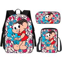 Kit Escolar Mochila, Lancheira E Estojo Gibi HQ Volta as Aulas Kit Escolar Mochila, Lancheira E Estojo Gibi HQ Volta as Aulas