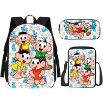 Kit Escolar Mochila, Lancheira E Estojo Gibi Turma Volta as Aulas