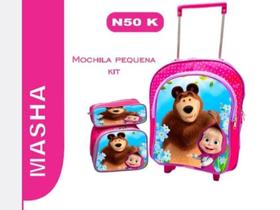 Kit escolar mochila p personagens