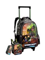 Kit Escolar Mochila Rodas + Lancheira + Estojo GameCraft Z Kit Escolar Mochila Rodas + Lancheira + Estojo GameCraft Z