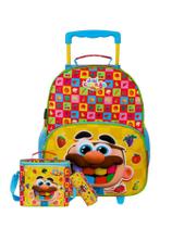 Kit Escolar Mochila Rodas + Lancheira + Estojo José Comilão Kit Escolar Mochila Rodas + Lancheira + Estojo José Comilão