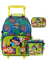 Kit Escolar Mochila Rodas + Lancheira Família Arqueira