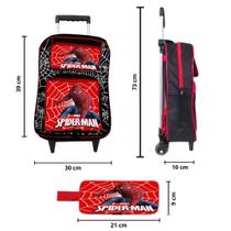 Kit Escolar Mochila Rodinha e Estojo Infantil Masculino Menino Personagem Homem Aranha Kit Escolar Mochila Rodinha e Estojo Infantil Masculino Menino Personagem Homem Aranha