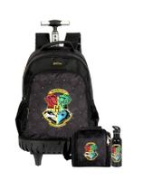 Kit Escolar Mochila Rodinha+Lancheira Harry Potter Oficial