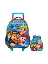 Kit Escolar Mochila Rodinha + Lancheira Patrulha Canina