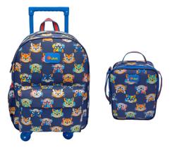 Kit escolar mochila rodinha+lancheira tigre lucha puket Kit escolar mochila rodinha+lancheira tigre lucha puket
