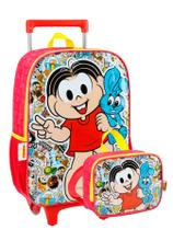 Kit Escolar Mônica Mochila de Rodas + Lancheira Térmica VM